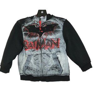 DXtreme The Dark Knight Rises Kids Batman Hooded Sweatshirt - Embroidered Zip